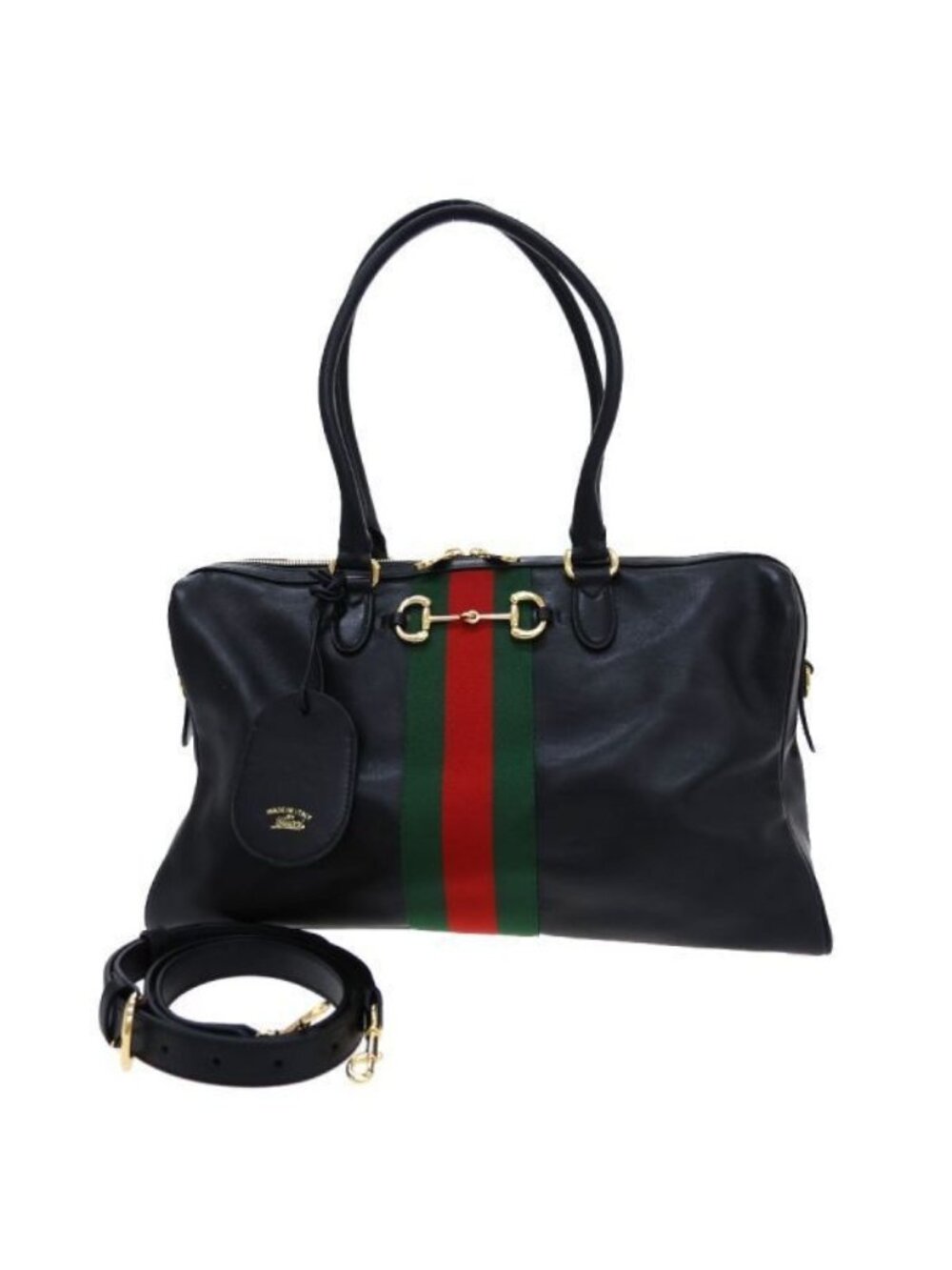 Gucci Horsebit Large Boston Bag